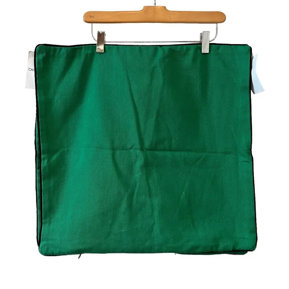 Calvin Klein Square Pillow Covers Preppy Kelly Green Pair